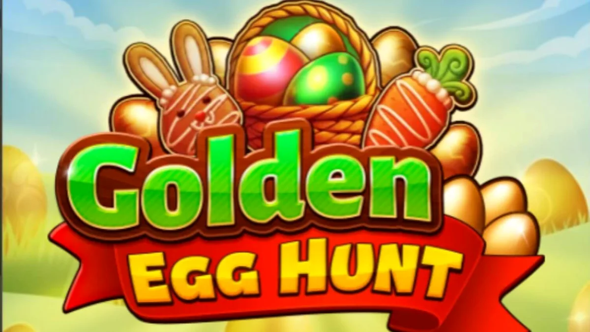 Tampilan visual slot Golden Egg Hunt dengan tema musim semi dan telur emas.